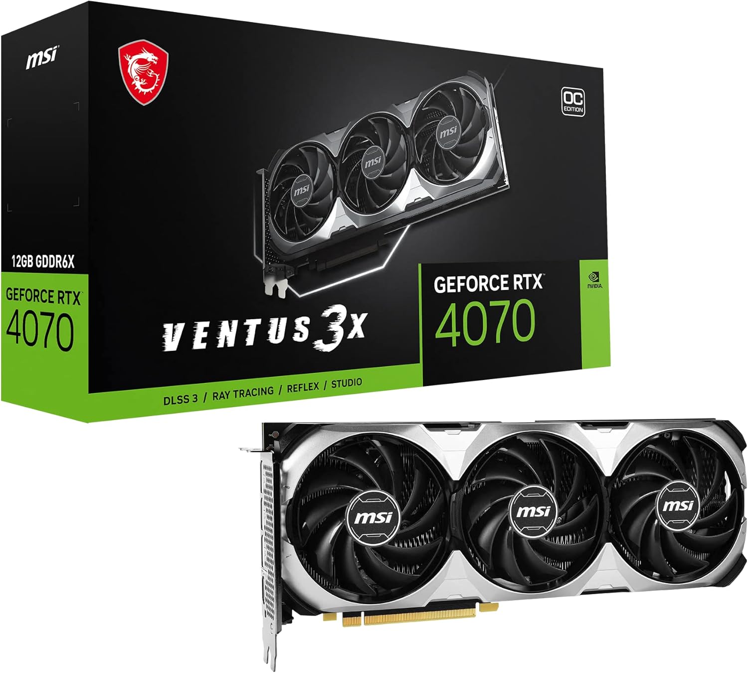 MSI GeForce RTX 4070 Ventus 3X 12G OC