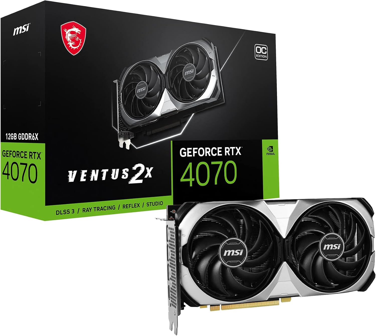 MSI GeForce RTX 4070 Ventus 2X 12G OC